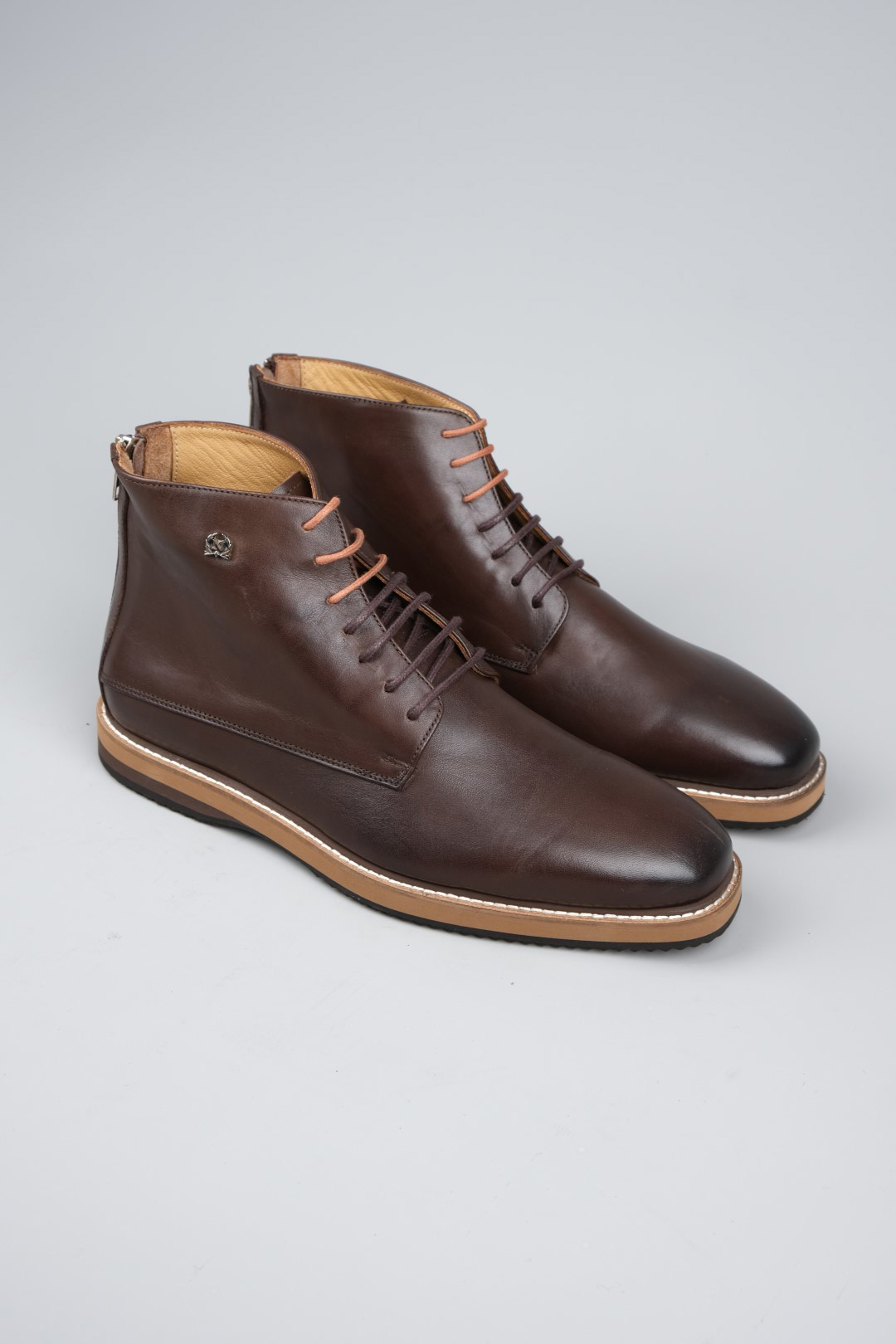 LEATHER BOOTS - BROWN - 2